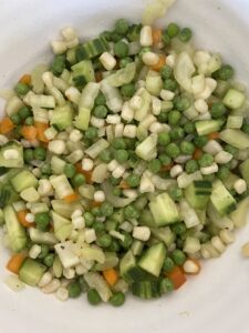 Frozen veggie salad by Smoking Hot Dad